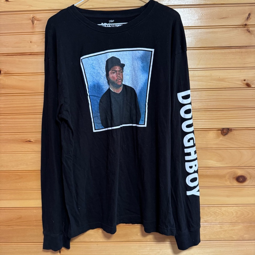 Boyz N The Hood Doughboy Long Sleeve Black Shirt Large